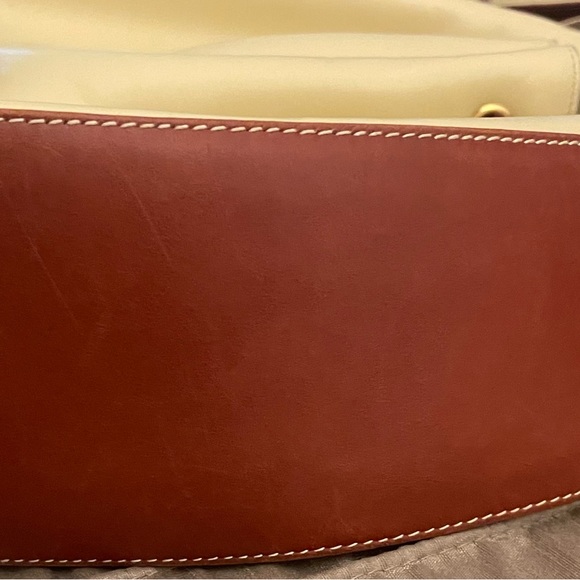 Giancarlo Macucci GM Bag Made in Italy Ivory & Brown Bag - Picture 9 of 16